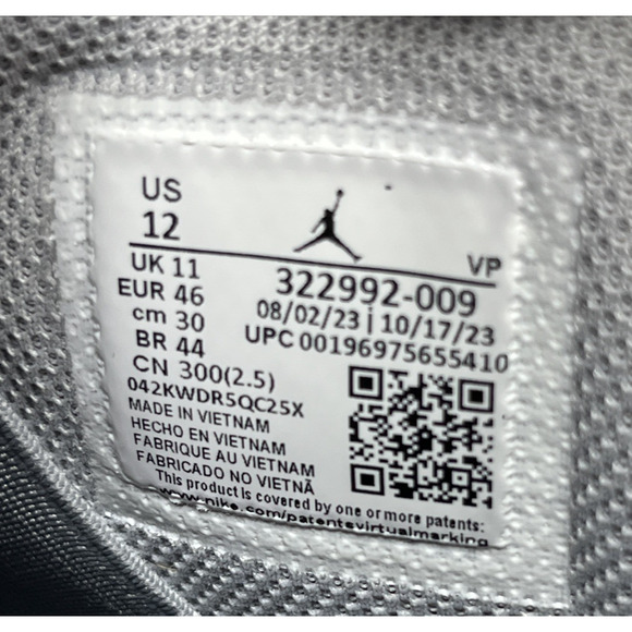 Nike Air Jordan 6 Rings Mens 12 Grey Suede High Top Lace Up Sneakers Shoes main image 10